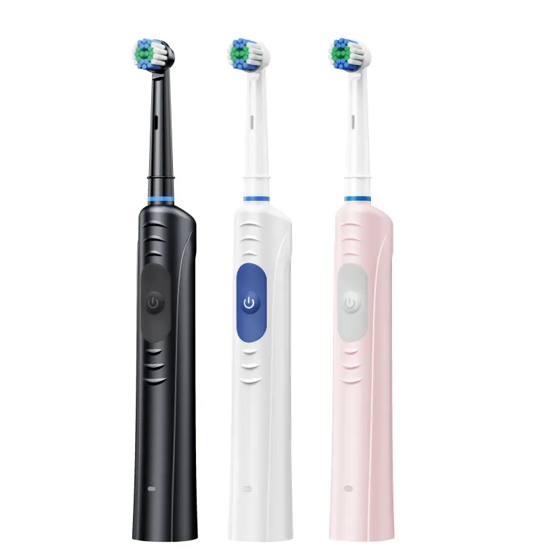 IPX7 Waterproof Round Head Rotating Electric Toothbrush